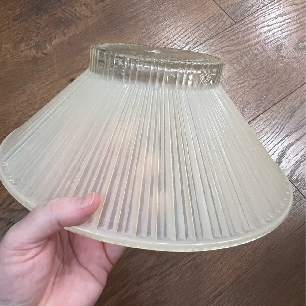 Vintage Ribbed Ceiling Sconce - Picture 4 of 7